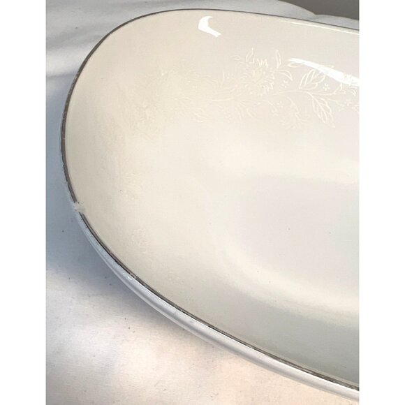 Vintage Rose China Serena Oval Serving Platter Japan Floral Design - Picture 3 of 4